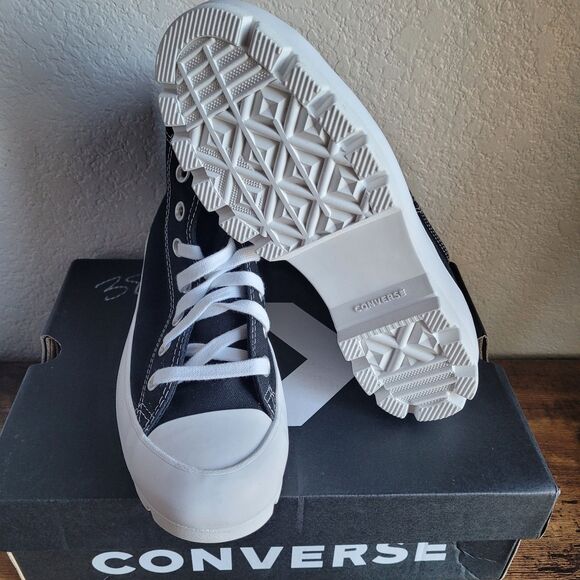 NIB Converse Chuck Taylor All Star High Top Platform Lugged Sneakers Black 6.5 - Picture 10 of 10